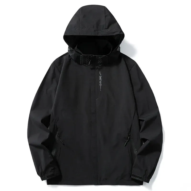 Plain Color Lightweight Outdoor Jacket