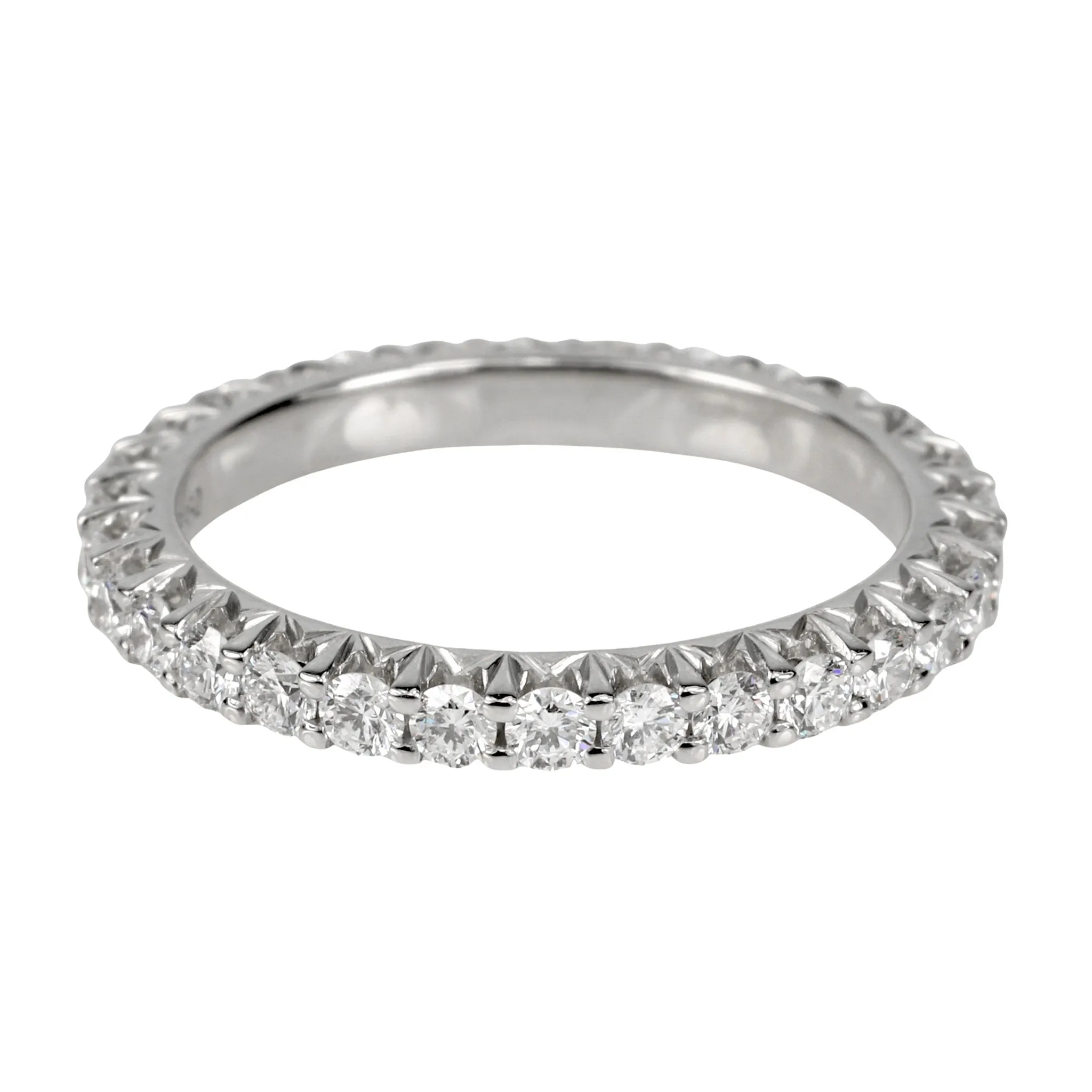 Platinum Prong-Set Diamond Eternity Band (1.02 tcw)