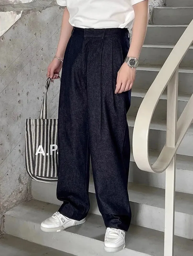 Pleated Front 90's Fit Trousers