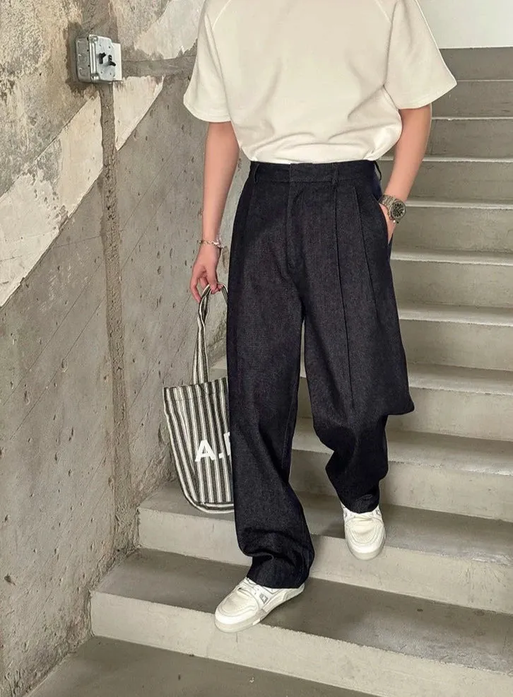 Pleated Front 90's Fit Trousers