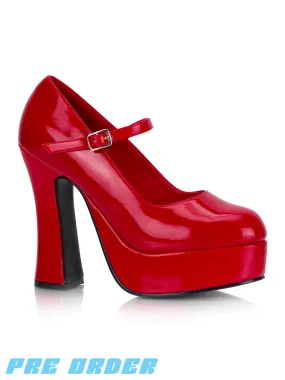 Pre-Order DEMONIA DOLLY-50 Red Patent Shoes