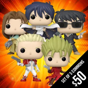 Pre-Order: Funko Pop! Trigun S1 (Set of 5 Commons)