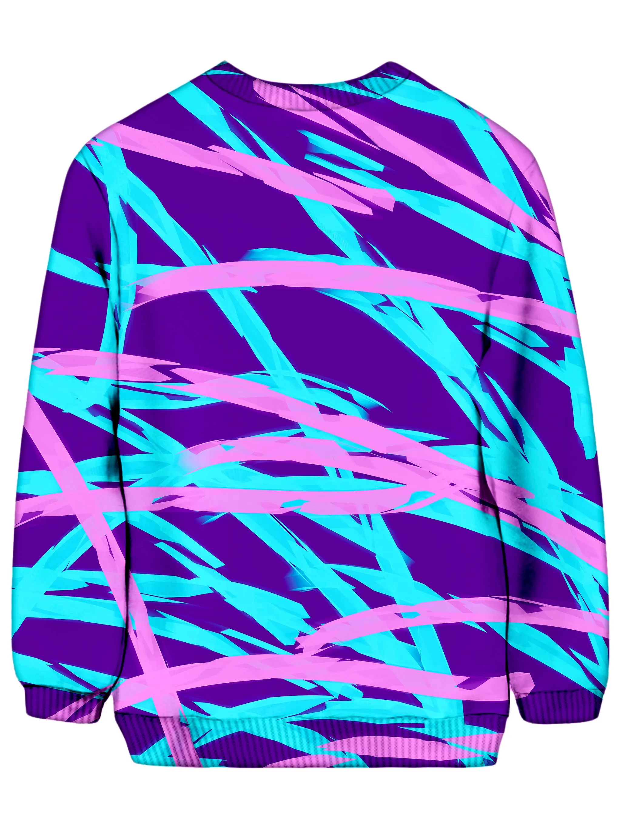 Purple and Blue Rave Abstract Sweatshirt