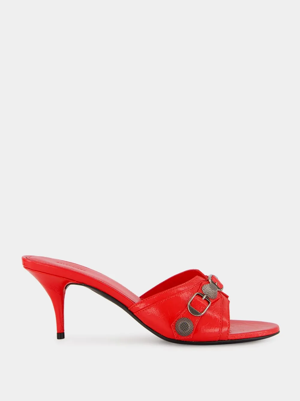 Red Cagole Arena Leather Mules