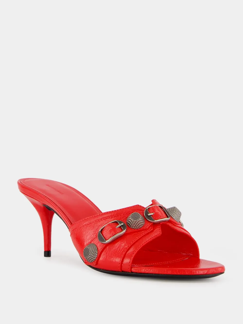 Red Cagole Arena Leather Mules