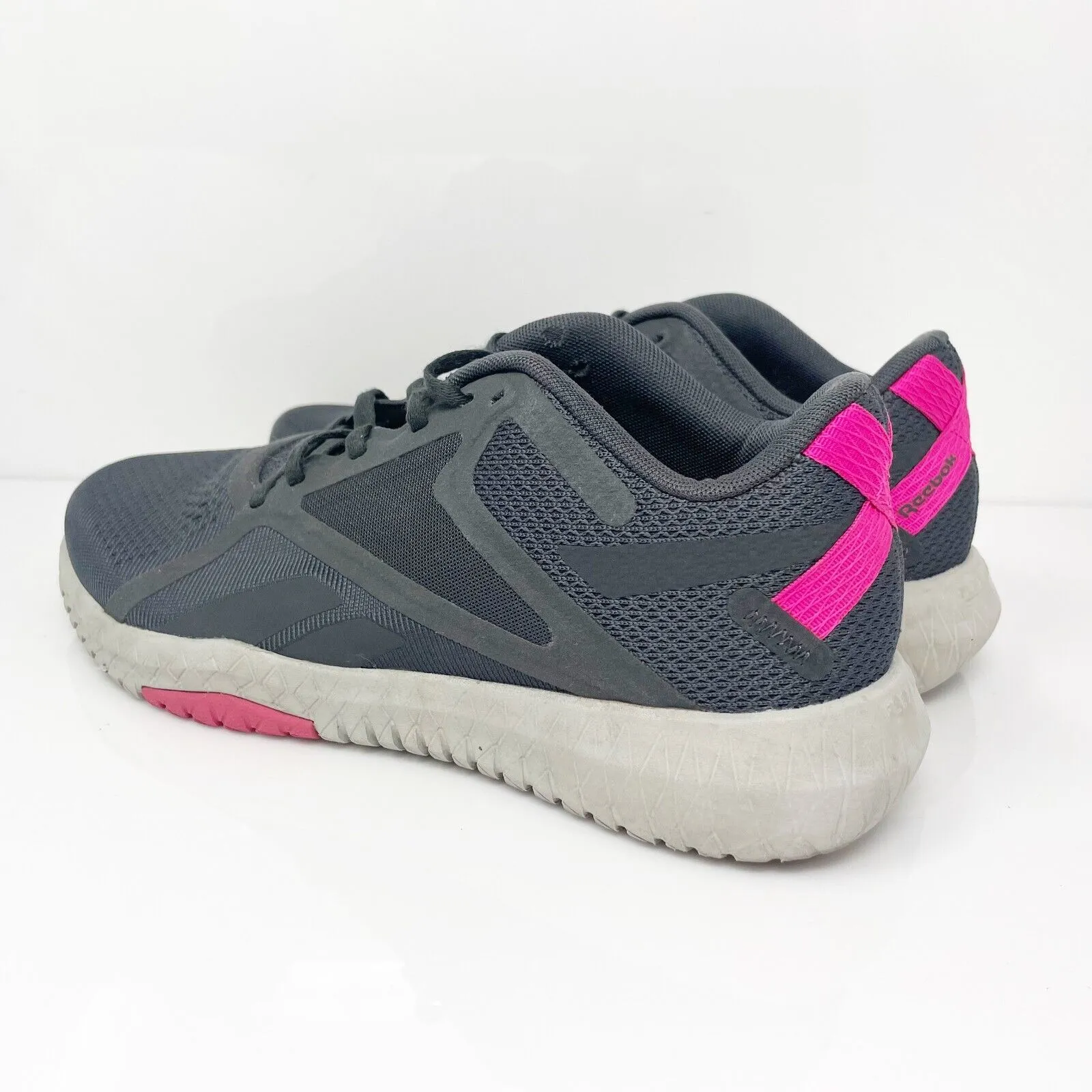 Reebok Womens Flexagon Force 2 FY7874 Gray Running Shoes Sneakers Size 8