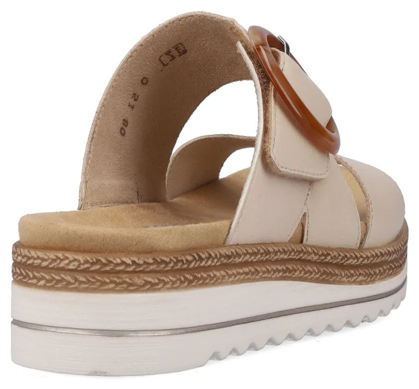 Remonte women's mule sandal with touch-fastening strap - D0Q51-80