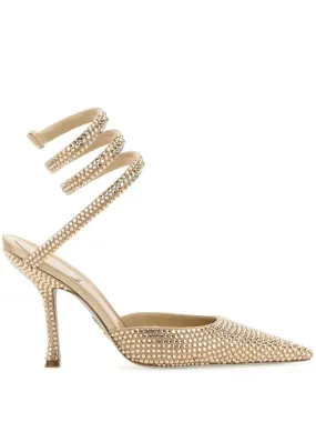 René Caovilla 100mm Embellished pumps - Neutrals