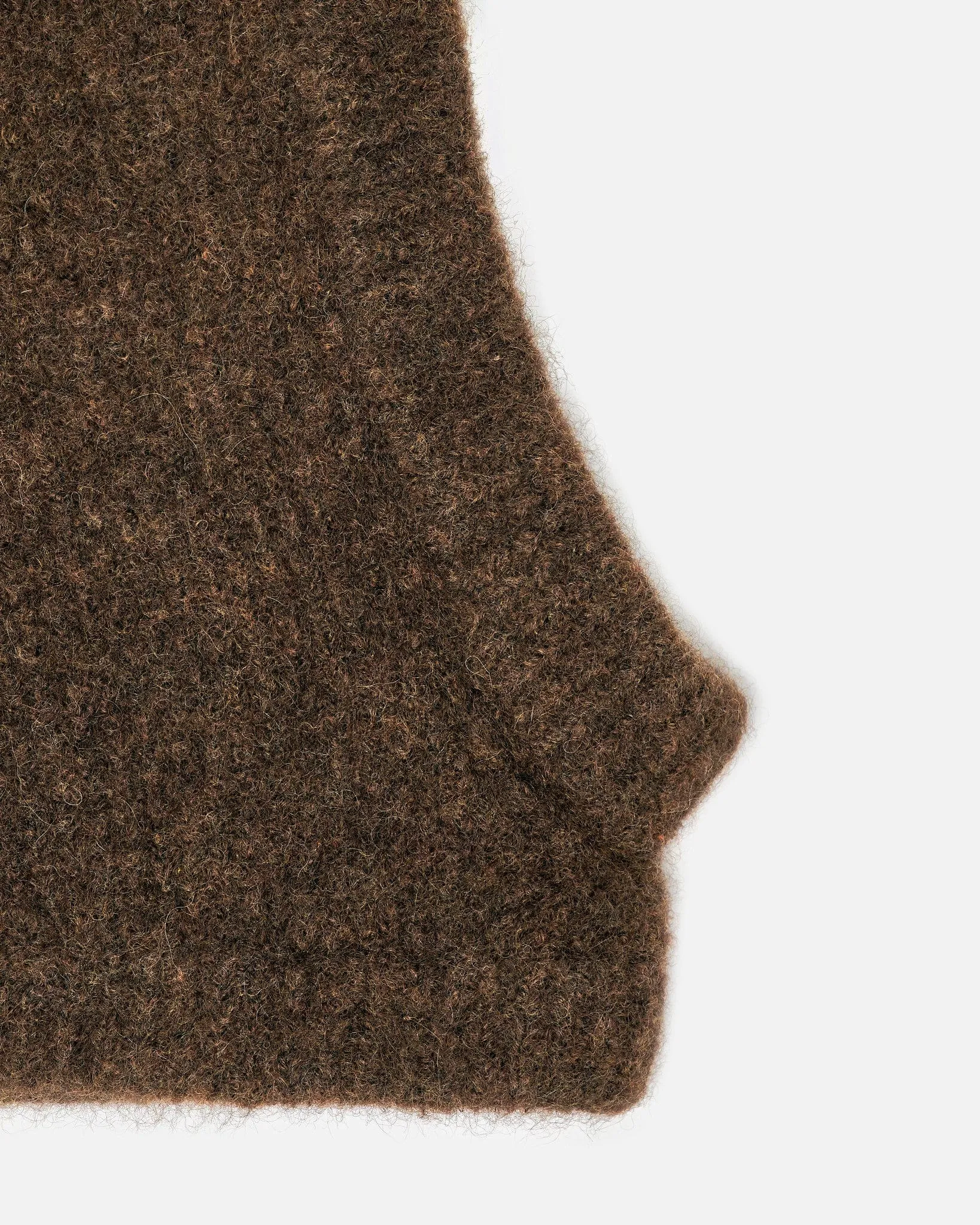 Rick Owens Alpaca Hood in Brown