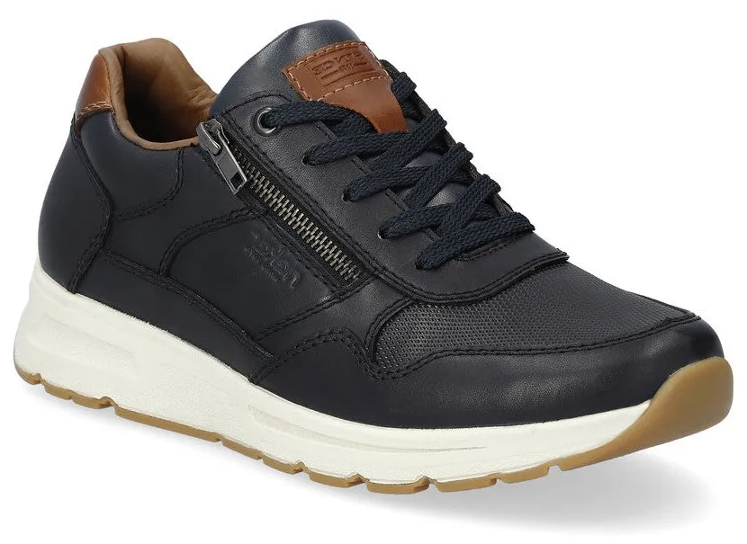 Mens Leather Lace Up Trainer by Rieker B0701-14