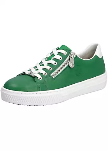 Rieker Leather Platform Trainers | Grattan