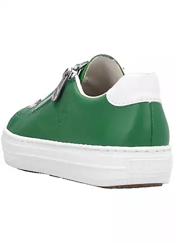 Rieker Leather Platform Trainers | Grattan