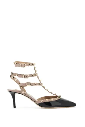 rockstud slingback pumps 5W2S0375VNW NERO/POUDRE