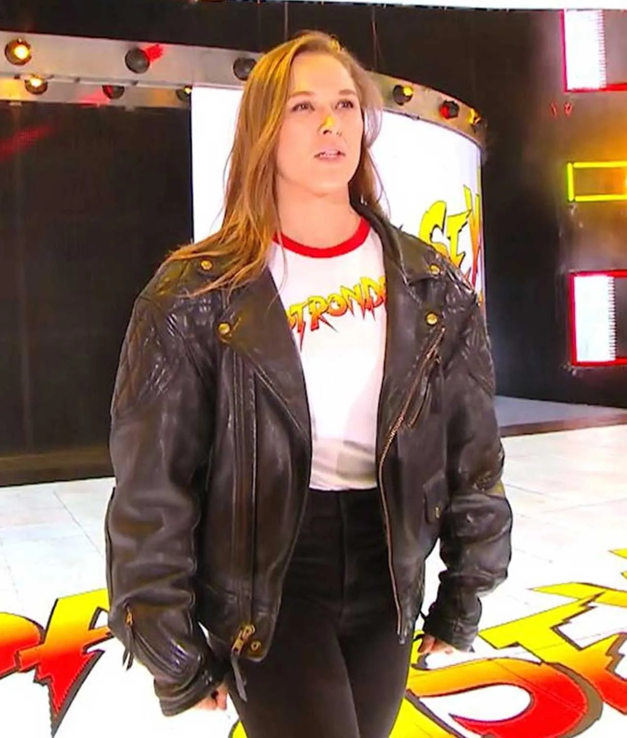 WWE Men Ronda Rousey Bomber Jacket