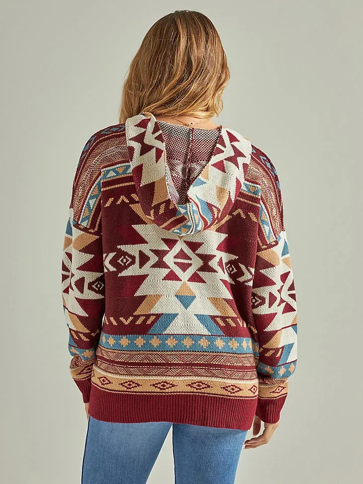 Rustic Southwest Hooded Sweater.