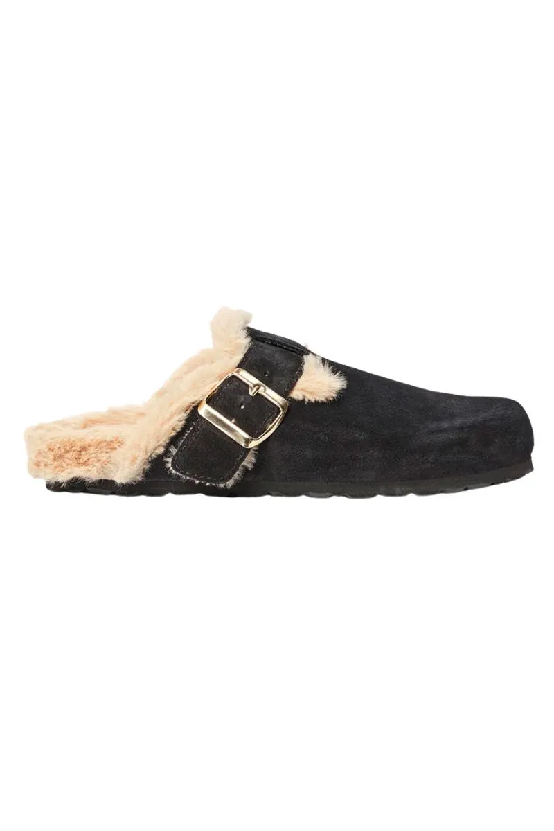 Fur Mules Black Mules Sofie Schnoor