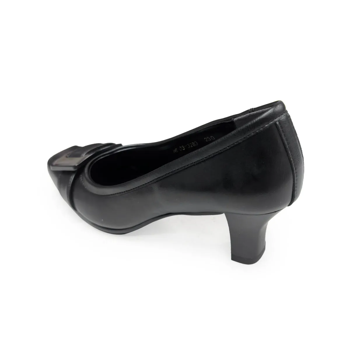 Sanae Black Balanced Heel Pumps