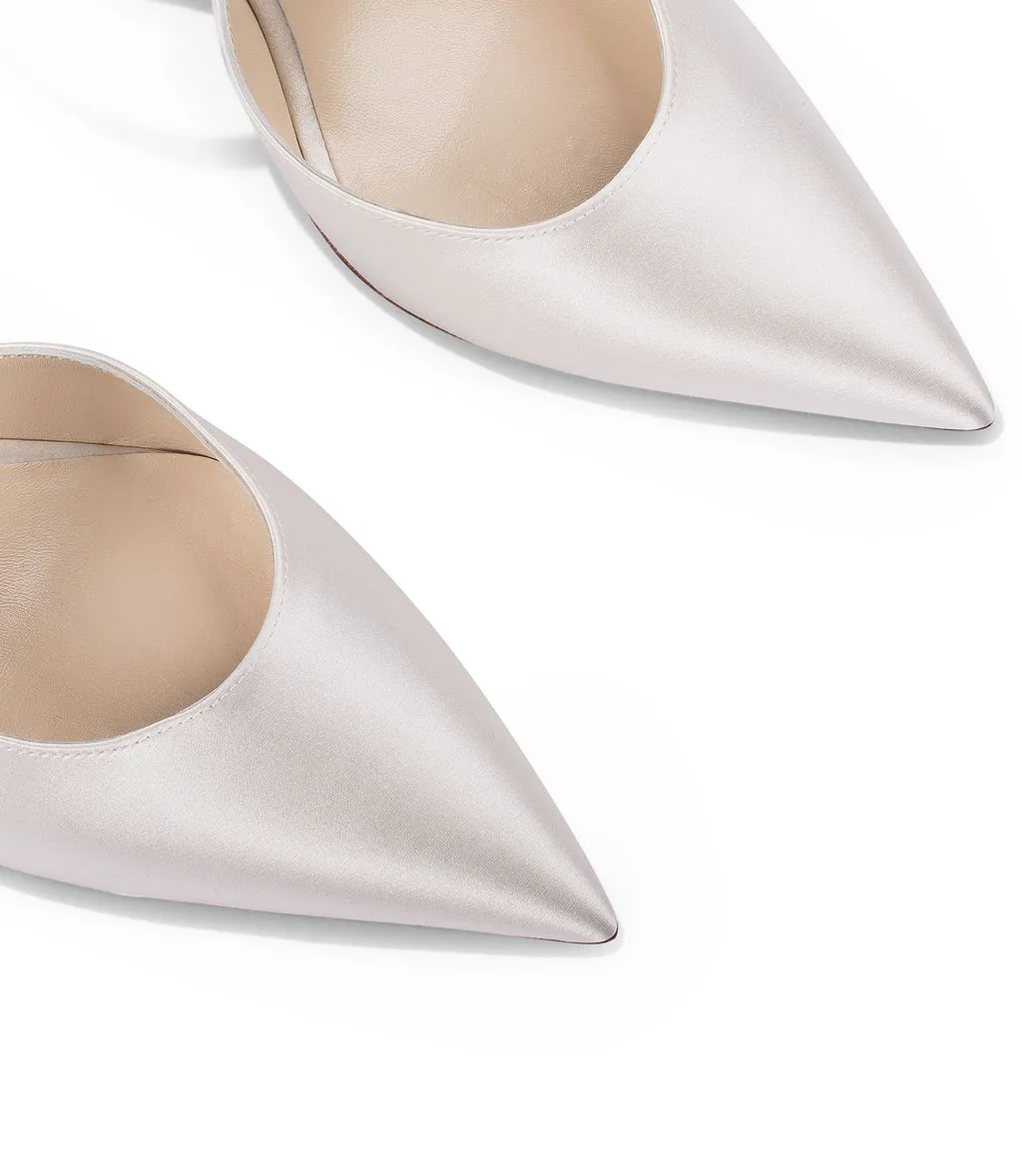 Satin ivory shoes