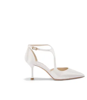 Satin ivory shoes