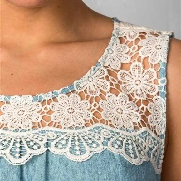 Seafoam Blue Summer Dress