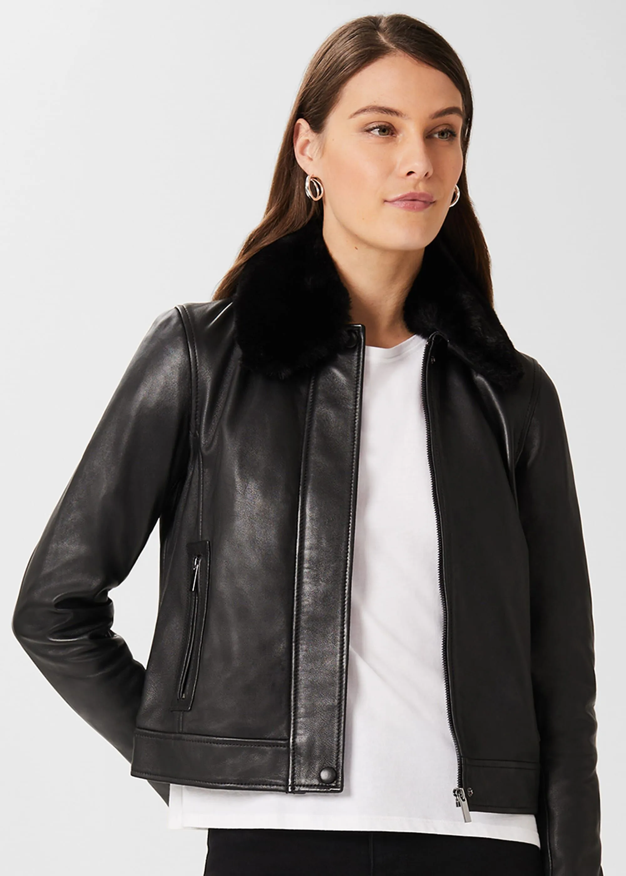 Sera Brand Genuine Leather Coat