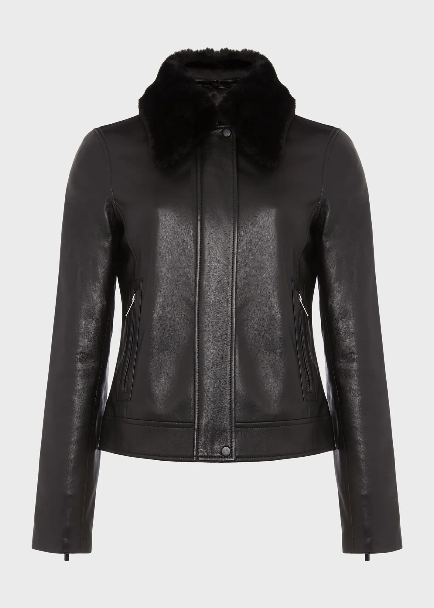 Sera Brand Genuine Leather Coat