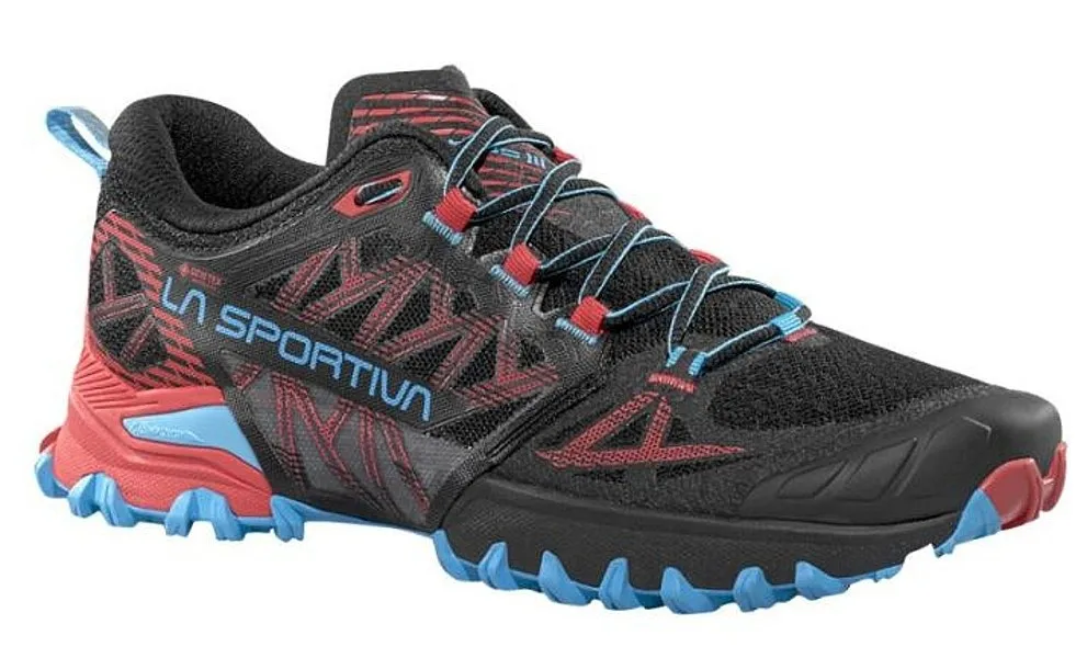 shoes La Sportiva Bushido III GTX - Black/Hibiscus - women´s