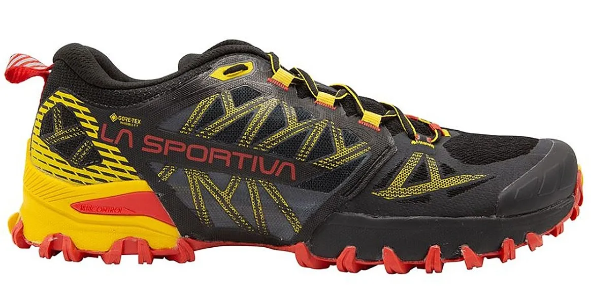 shoes La Sportiva Bushido III GTX - Black/Yellow - men´s