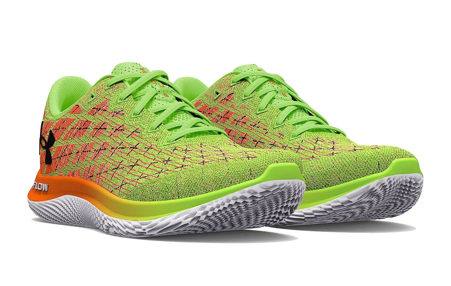 shoes Under Armour Flow Velociti Wind 2 Running - 300/Quirky Lime/Blaze Orange - men´s