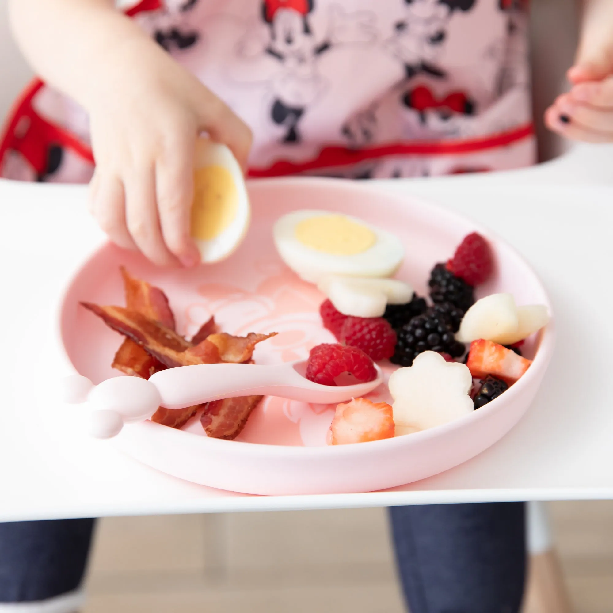 Silicone Plate + Spoon Set: Disney Minnie Mouse