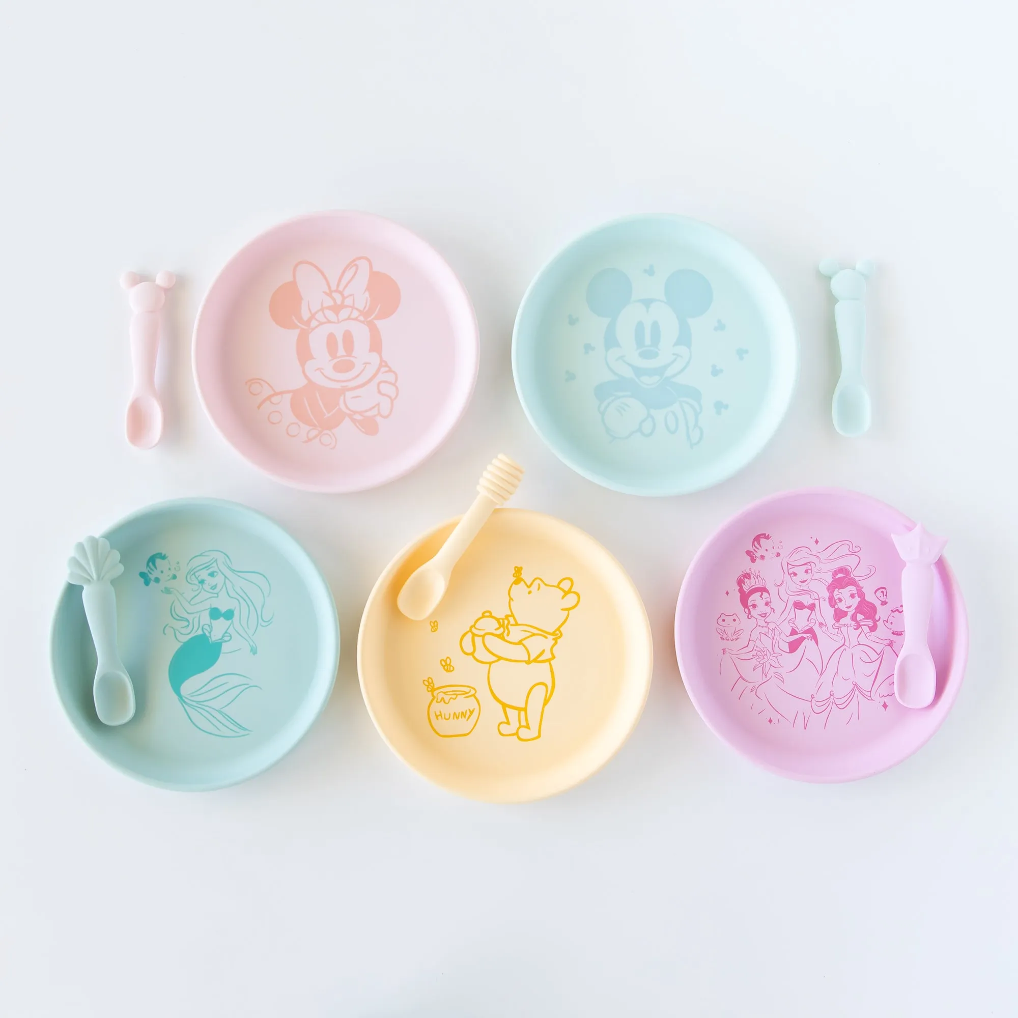 Silicone Plate + Spoon Set: Disney Minnie Mouse