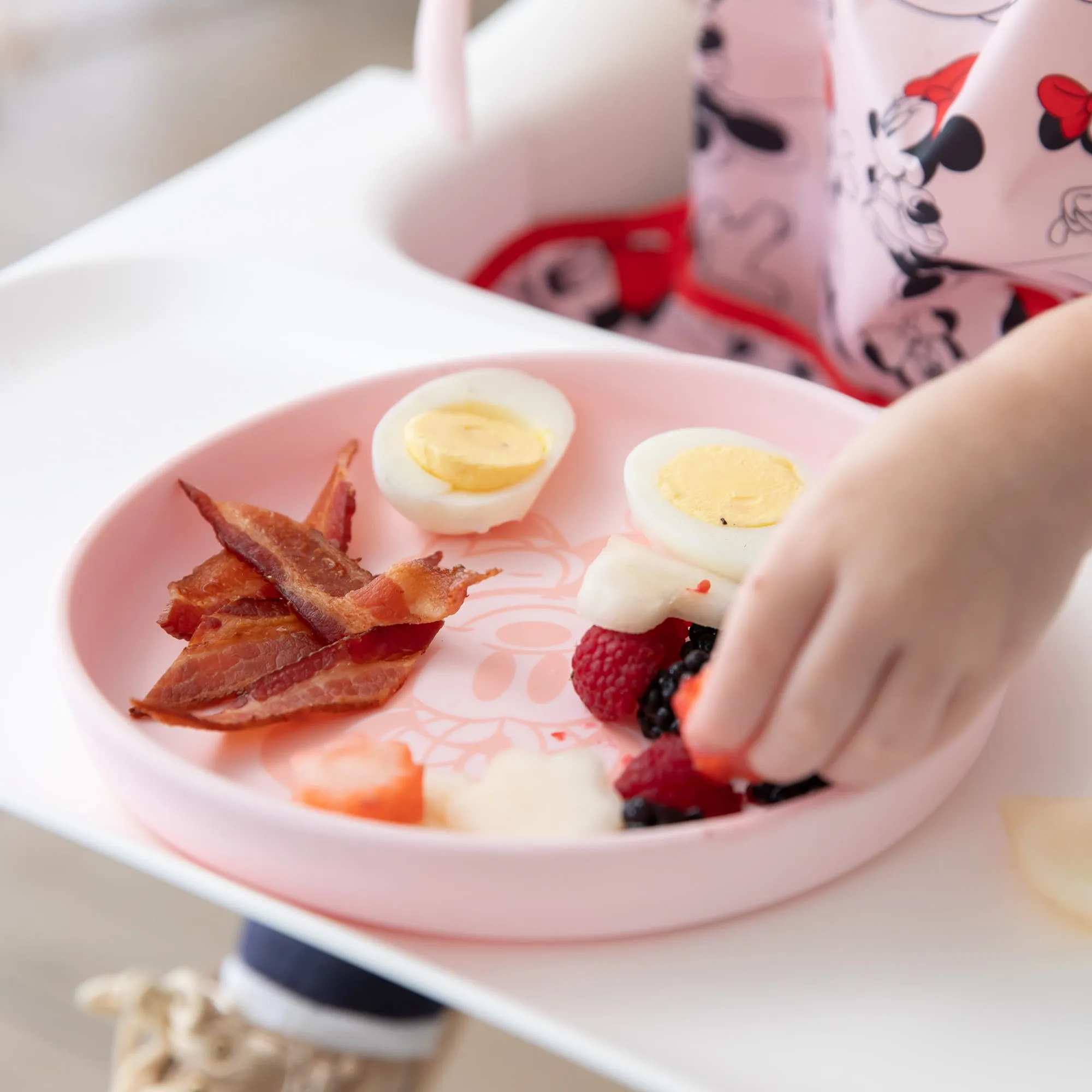 Silicone Plate + Spoon Set: Disney Minnie Mouse