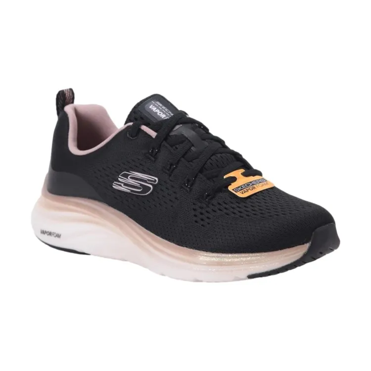 SKECHERS 150025 Vapor Foam Midnight Black Sneakers for Women