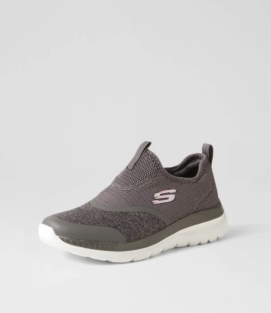 SKECHERS Bountiful Grey Knit Sneakers