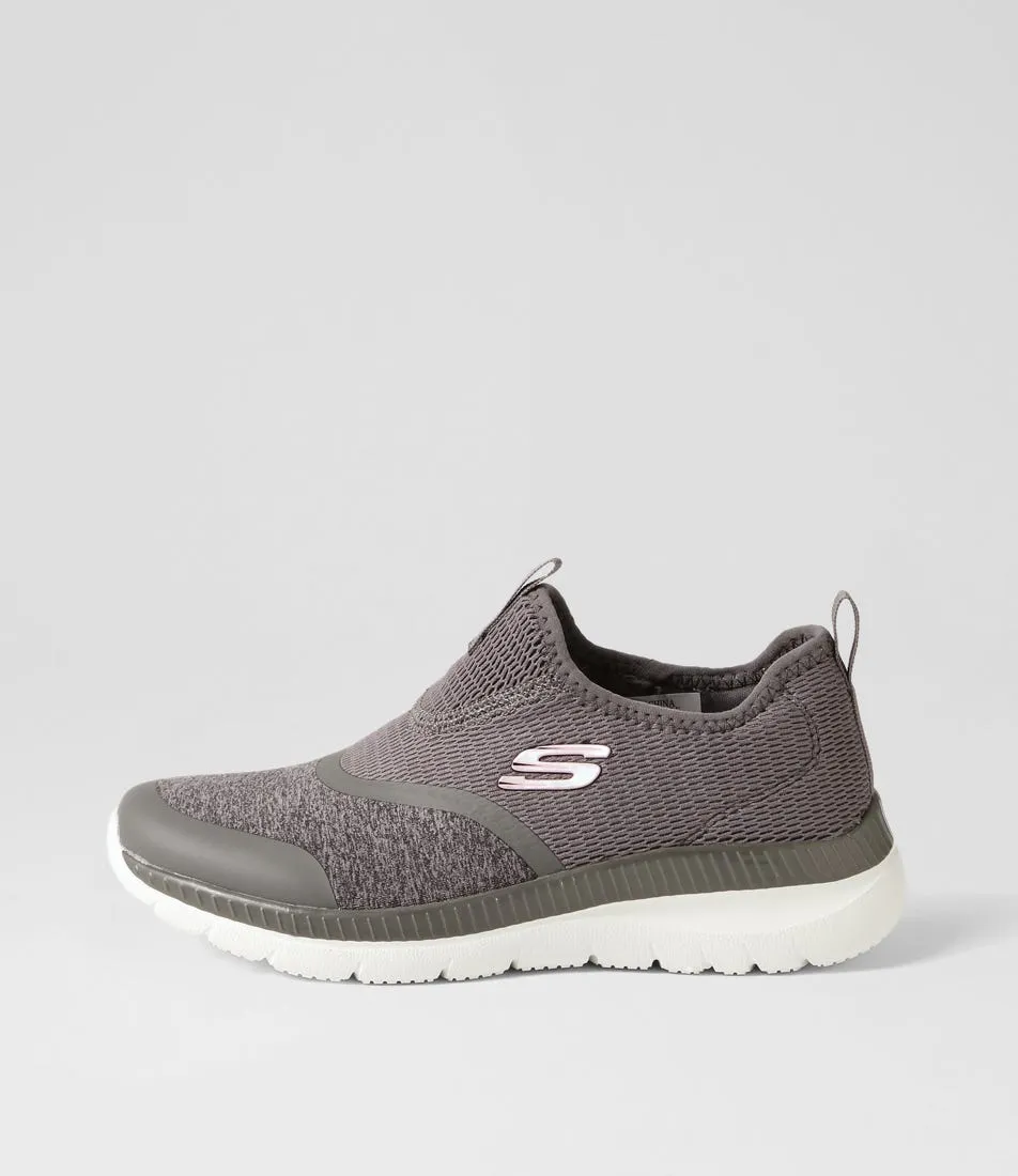 SKECHERS Bountiful Grey Knit Sneakers