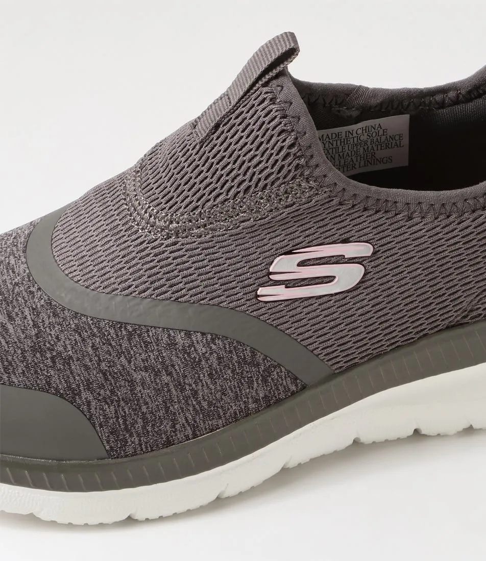 SKECHERS Bountiful Grey Knit Sneakers