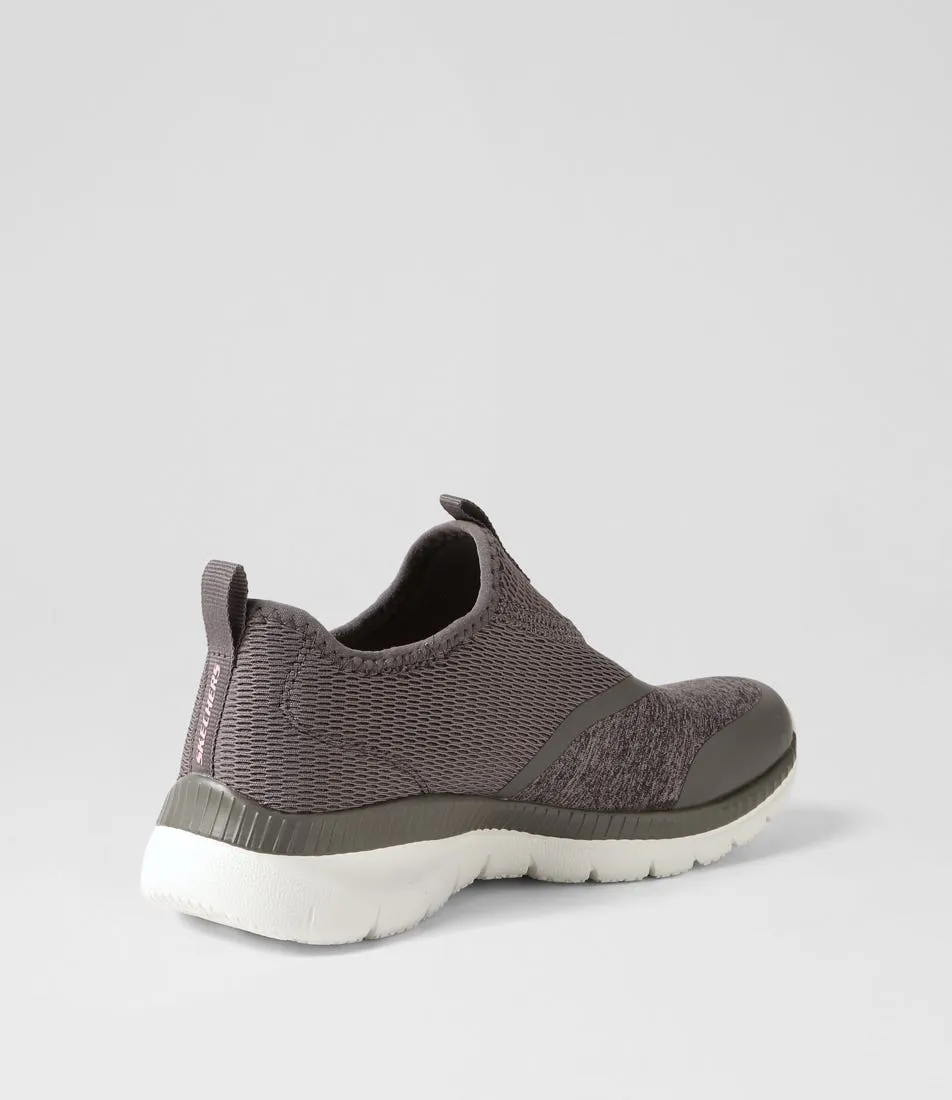 SKECHERS Bountiful Grey Knit Sneakers