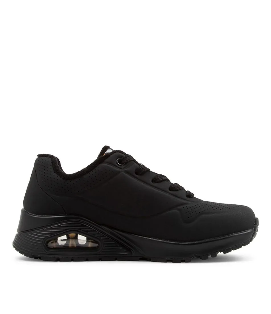 SKECHERS Uno Black Gold Sneakers