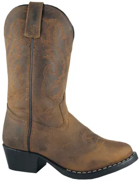 Smoky Mountain Youth Denver Brown Oil Distress Leather Western Boot