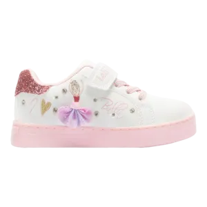 White/Pink Girls' Sneakers Code LKAL2284