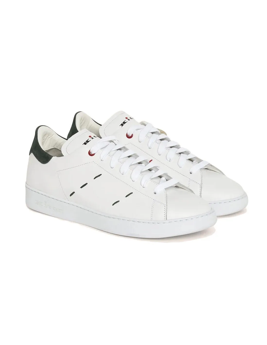 White Kiton Men's Calfskin Sneakers - USSN001