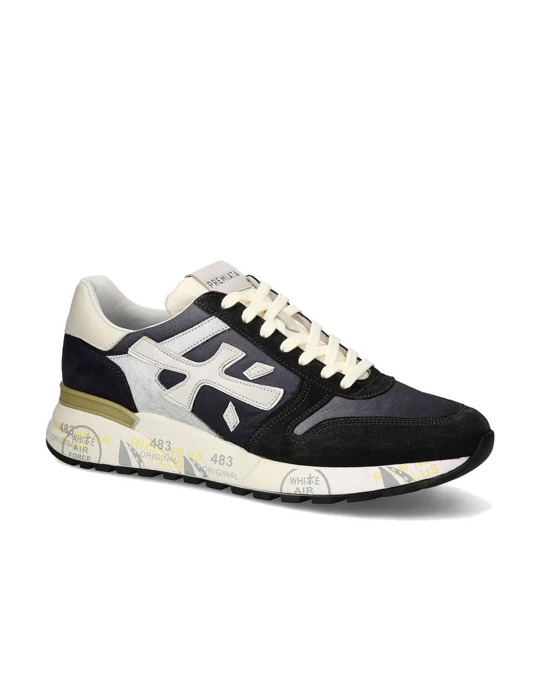 Black Premiata men's sneakers Mick 6618