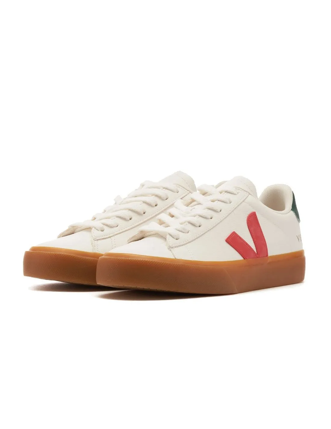 Veja CP0503 Campo Chrome-free White Pekin Poker Natural Men's Sneakers