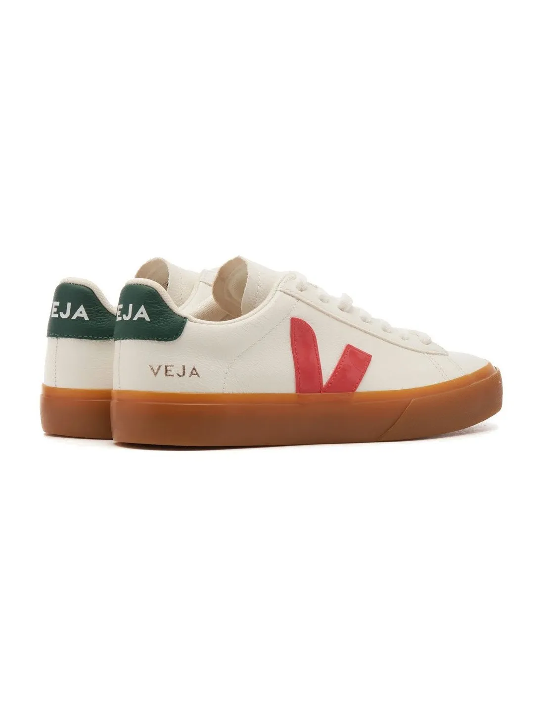 Veja CP0503 Campo Chrome-free White Pekin Poker Natural Men's Sneakers