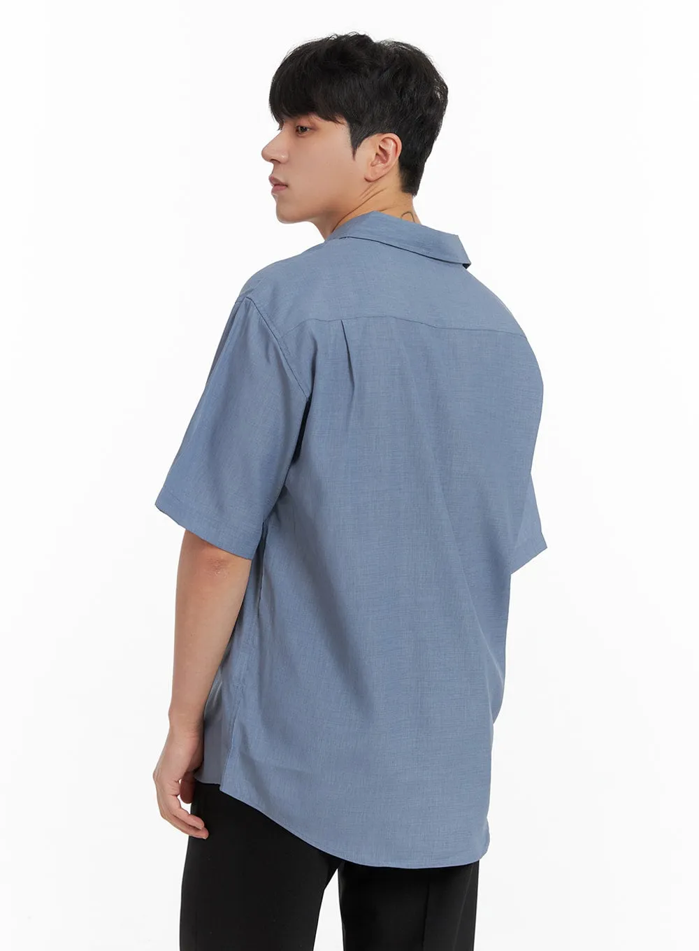 Solid Collar Shirt for Men - IA402