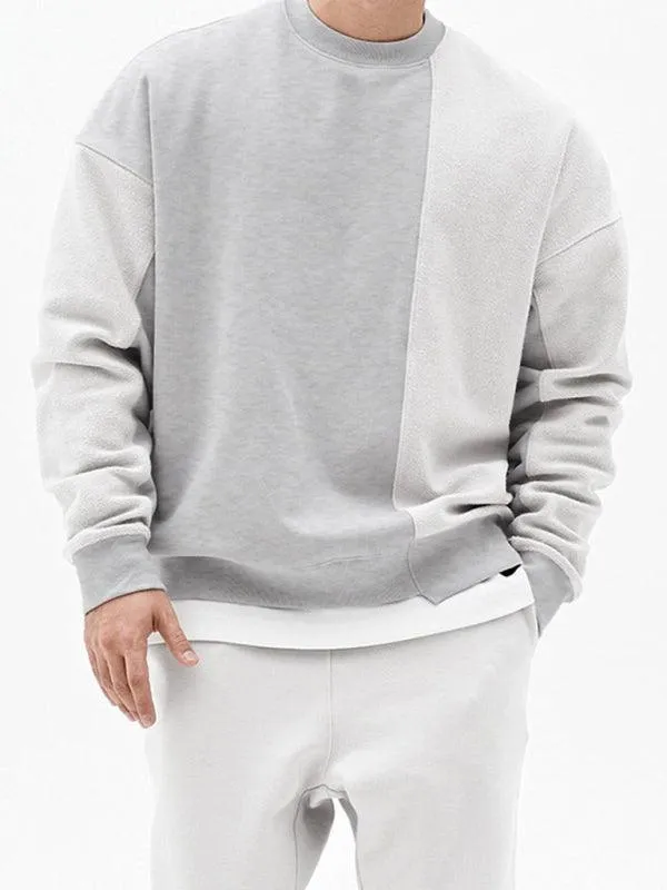 Men's Solid Crew Neck Sweatshirt