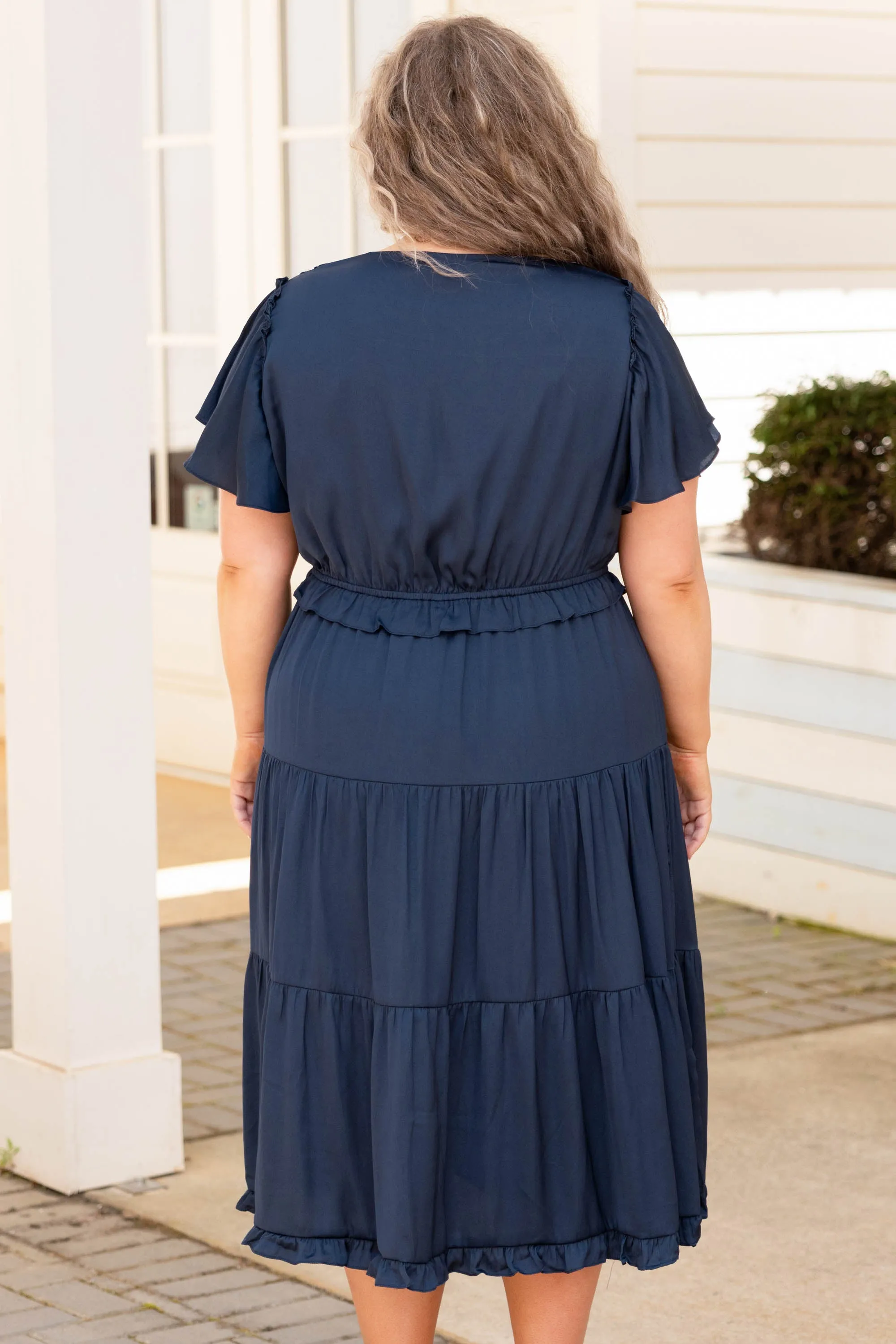 Southern Soul Dress, Navy