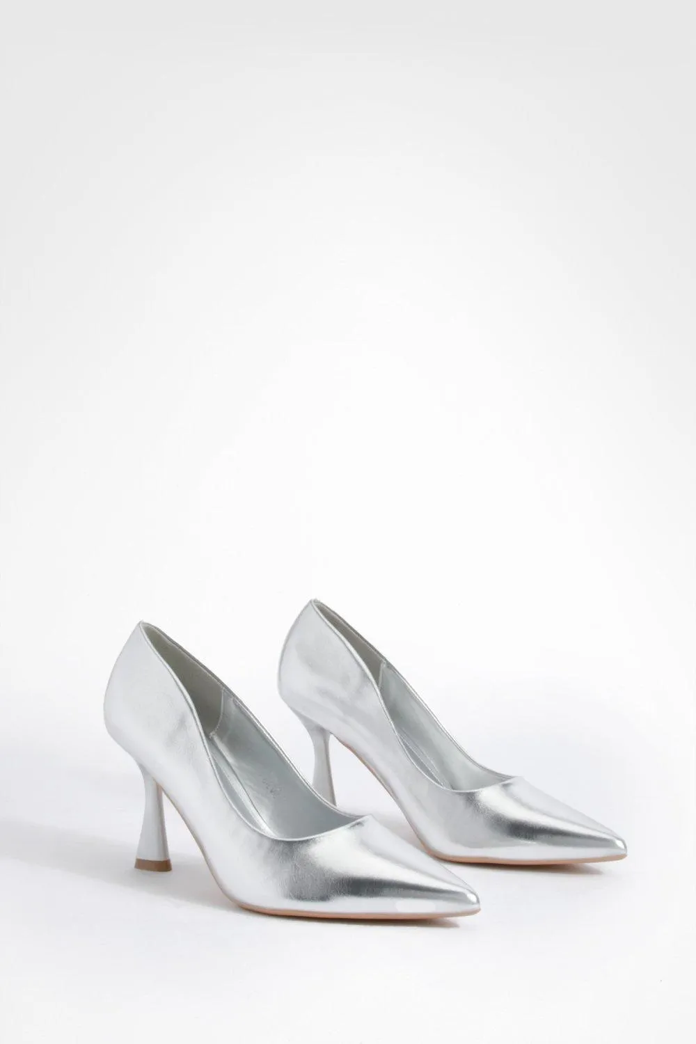 Square Heel Pointed Toe Pumps