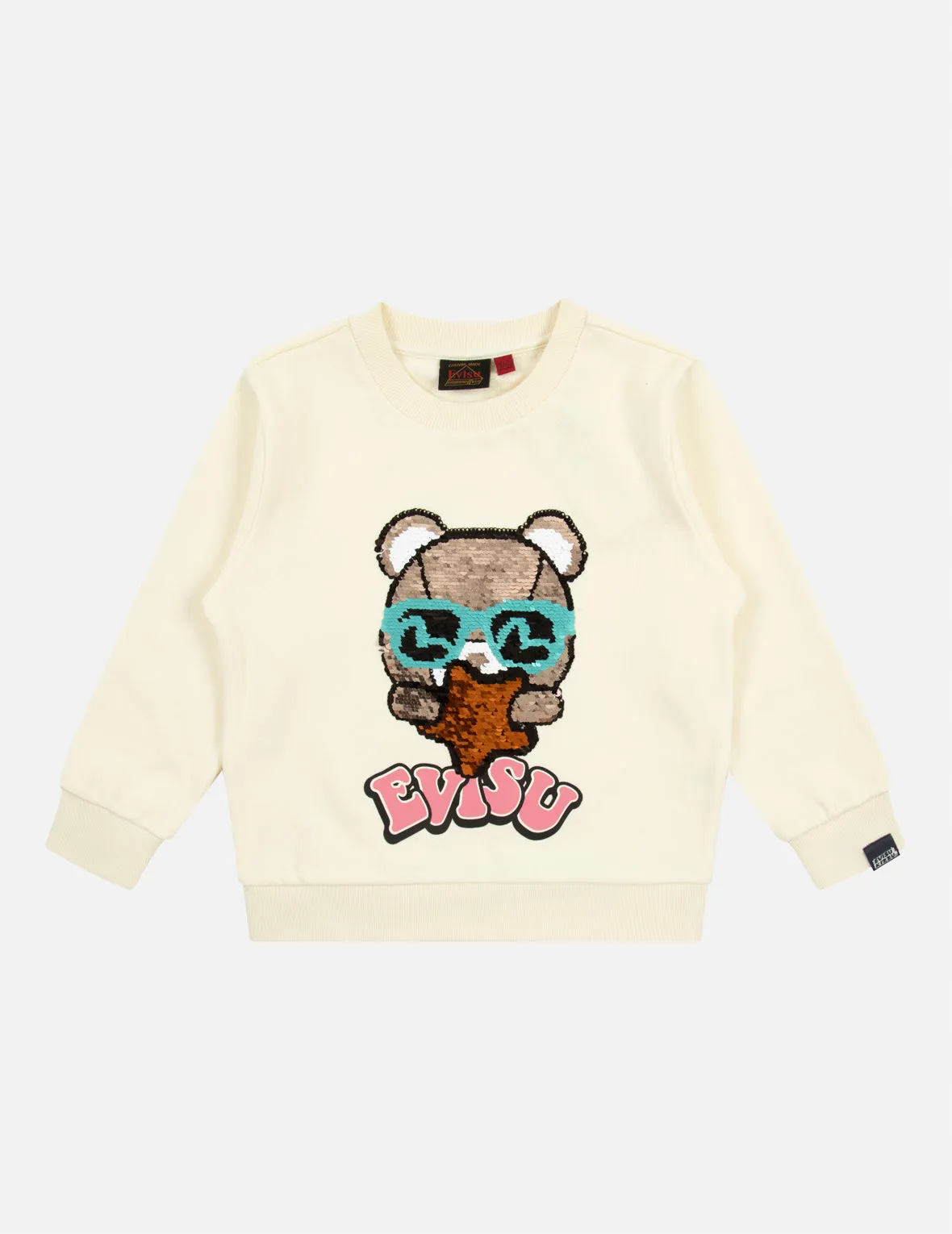 Star Bear Flip Sequins Regular Fit Sweatshirt