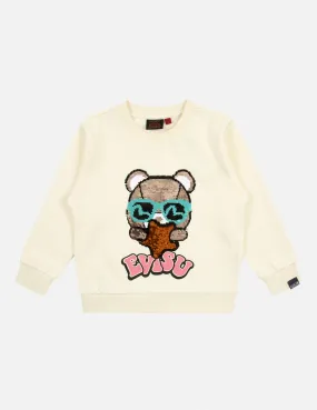 Star Bear Flip Sequins Regular Fit Sweatshirt